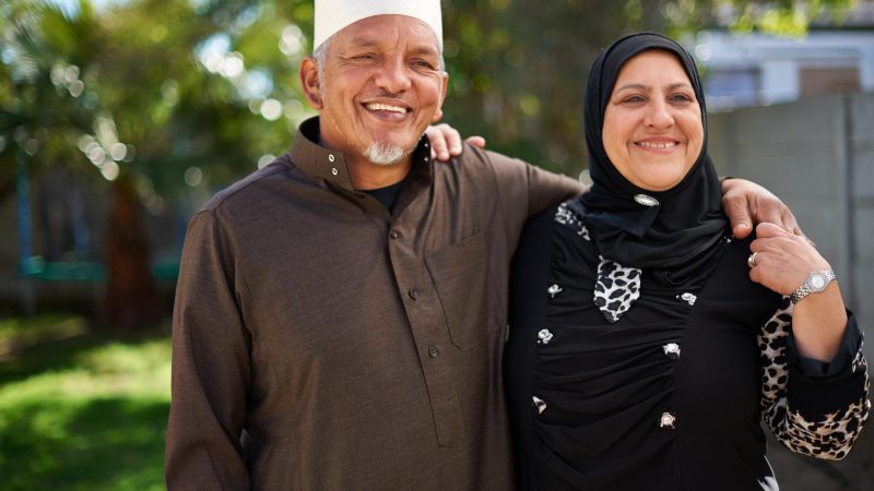 A Muslim husband and wife